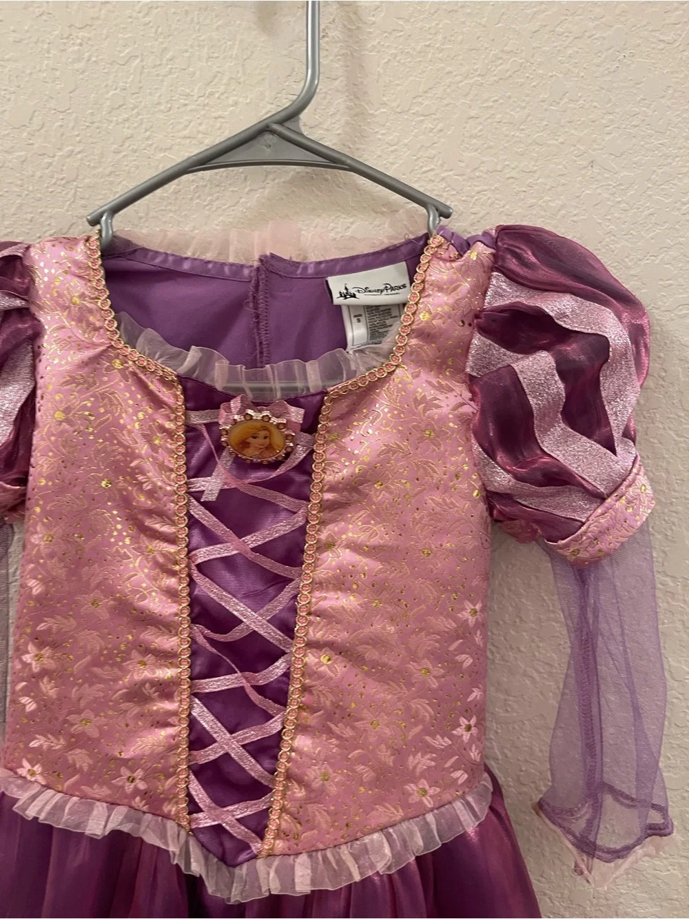 Princess Rapunzel sz Small Purple & Pink Lace-Up Girls Costume Dress - Picture 3 of 4